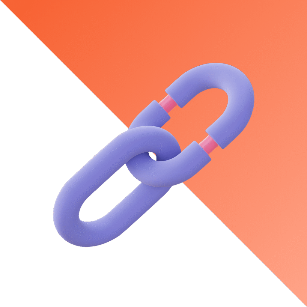 A chain representing blogger outreach services and guest posting
